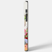 ピンク&オレンジフローラブーケケースメイトiP Case-Mate iPhoneケース (裏面 / 左)