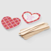 ピンク&オレンジブライトカラフル結婚式 プログラム ハンドファン (組立なし)