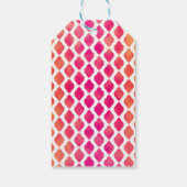 ピンク&オレンジモロッコモダンカスタムの好意 ギフトタグ (裏面)