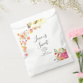 ピンク&オレンジ夏のフローラ結婚ズ フェイバーバッグ (封をした状態)