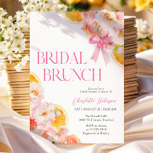 ピンク&オレンジ鮮やかフローラブライダルシャワー