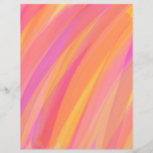 ピンク、オレンジ、イエローのスクラップブック作りクラフト紙