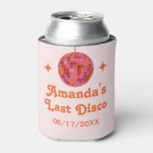ピンク オレンジ グルービー ラスト ディスコ ハッチェルベット 缶クーラー (缶正面)