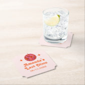 ピンク オレンジ グルーヴィー ラスト ディスコ ハッピーエンドパーティー ペーパーコースター (インサイチュ)