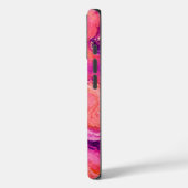 ピンク オレンジ パープル 大理石模様 Case-Mate iPhoneケース (裏面 / 左)