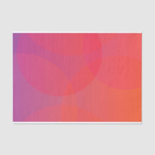 ピンク、オレンジ、モダンで、シンプルで、クールで、粋な芸術 薄葉紙 (正面)