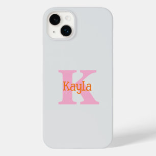 ピンク オレンジ ライトグレー グレー カスタムカラー クール Case-Mate iPhone 14 PLUSケース