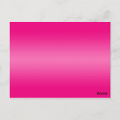 ピンク、オレンジ、ライムフローラテーブル番号ポストカード ポストカード (裏面)