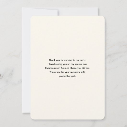 ピンク、オレンジ、白のバラの花束ありがとう サンキューカード (裏面)