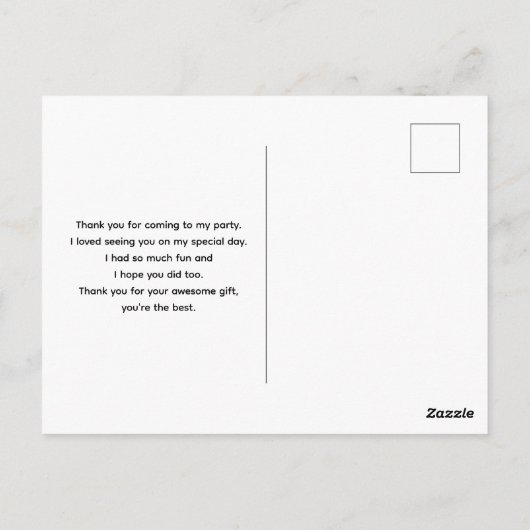 ピンク、オレンジ & 白のバラの花束　ありがとうございます ポストカード (裏面)