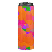 ピンク、オレンジ、紫の抽象芸術 タンブラー (裏面)