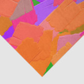ピンク、オレンジ、紫の抽象芸術 薄葉紙 (詳細)