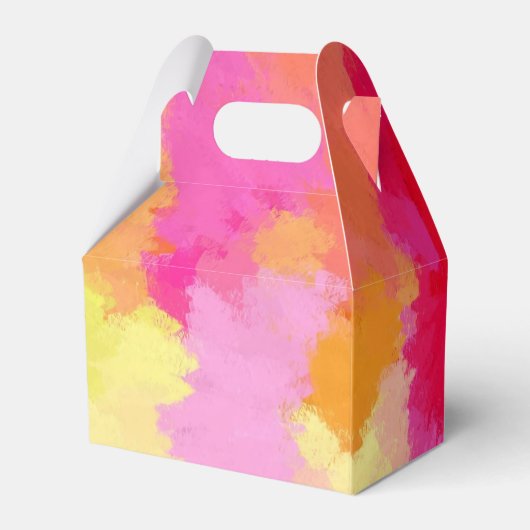 ピンク、オレンジ、黄色の水の色の優先ボックス フェイバーボックス (裏面サイド)