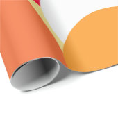 ピンク、オレンジ、黄色の水玉模様 ラッピングペーパー (ロールコーナー)