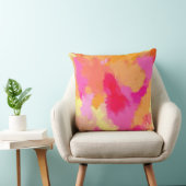ピンク、オレンジ、黄色の水色 クッション (椅子)