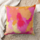 ピンク、オレンジ、黄色の水色 クッション (ブランケット)