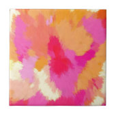 ピンク、オレンジ、黄色の水色 タイル (正面)