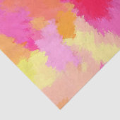 ピンク、オレンジ、黄色の水色 薄葉紙 (詳細)
