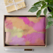 ピンク、オレンジ、黄色の水色 薄葉紙 (ギフト)