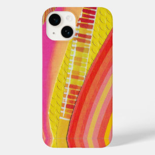 ピンク オレンジ 黄色の波 Case-Mate iPhone 14ケース