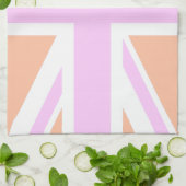 ピンク&オレン統一されたジ国旗/ユニオンジャック キッチンタオル (折り畳み)