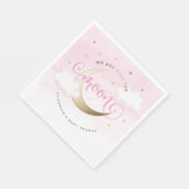 ピンク オーバー・ザ・ムーン ペーパーナプキン スタンダードランチョンナプキン (角)