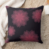 ピンク、カッコいいトレンディー、花のモダン抽象化 クッション (ブランケット)