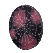 ピンク、カッコいいトレンディー、花のモダン抽象化 ダーツボード (正面右)