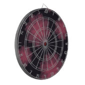 ピンク、カッコいいトレンディー、花のモダン抽象化 ダーツボード (正面左)