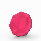 ピンク、カッコいい、ユニークトレンディー三角形イラストレーション フォトブロック (左)