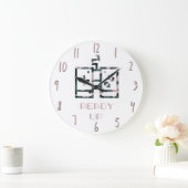 ピンク カモフラージュ ゲーム コントローラー レディーアップ ゲーマー ラージ壁時計 (ホーム)