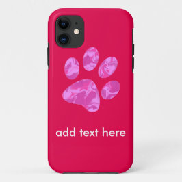 ピンク カモフラージュ パウ iPhone 11 ケース