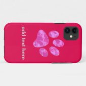ピンク カモフラージュ パウ Case-Mate iPhoneケース (裏面(横))