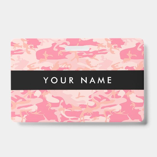 ピンク カモフラージュ, ミリタリー, アーミー バッジ (表面)