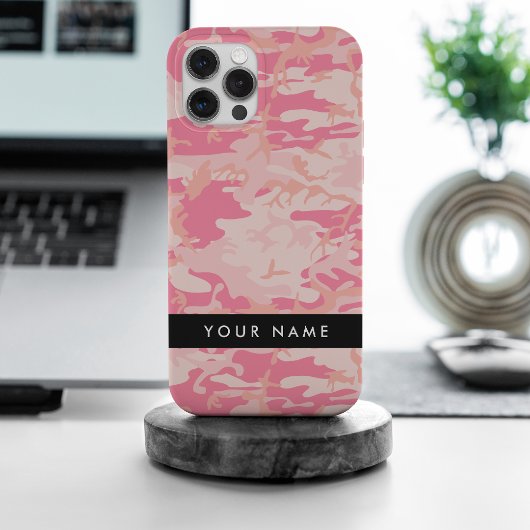 ピンク カモフラージュ 名前入り オリジナル Case-Mate iPhoneケース