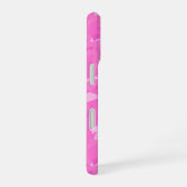 ピンク カモフラージュ iPhone 16ケース (右側面)