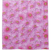 ピンク・ガーベラスの交響曲 シャワーカーテン (正面)