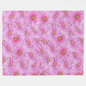 ピンク・ガーベラスの交響曲 フリースブランケット (正面(横))