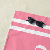 ピンク ガールズ ウィークエンド 名前入り ビーチタオル (インサイチュ)