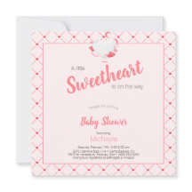 ピンク·ガール·ベビー·シャワー·スイート·イズ·イ·ザ·ウェイ