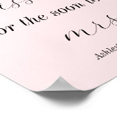 ピンク キスがいくつ 結婚前のお祝いゲーム ポスター (角)