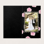 ピンク・キャベツ・バラとブラック・レ結婚ースズ (外部フラット)