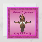 ピンク·キリンの招待状を降りるまで踊る 招待状 (裏面)