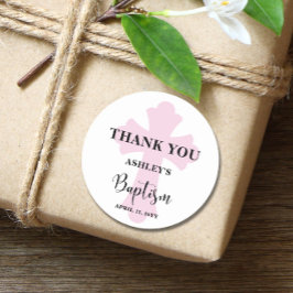 ピンク・クロス・バプテスマ ラウンドシール