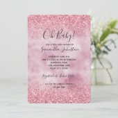 ピンク·グガーリーラム·グリッター·スパークル 招待状 (スタンド正面)