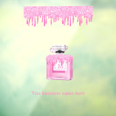 ピンク グリッター 香水 ビジネス モノグラム ウィンドウサイン (シート3)