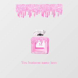 ピンク グリッター 香水 ビジネス モノグラム ウィンドウサイン