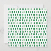 ピンク&グリーンで最も素晴モダンらしい時間だ シーズンカード (裏面)