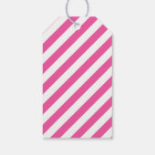 ピンク&グリーンキャンディーケーンクリスマスギフトタグ ギフトタグ (裏面)