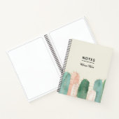 ピンク&グリーンサボテンの水色 ノートブック (内部)